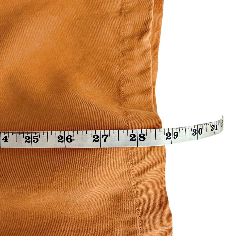 Tommy Bahama 100% Silk Tangerine Orange S/S Button Down Shirt - Picture 7 of 7